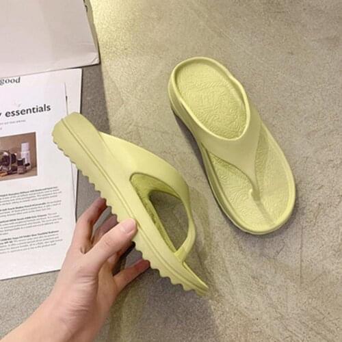 Women Men Yoga Mat Flip Flops Arch Support Non-slip Thong Sandals Summer Casual Beach Indoor Sandals Flat Solid Shoes