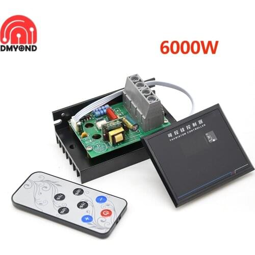 AC220V 6000W SCR Voltage Regulator Voltage Controller AC 220V 6KW High Power SCR Speed Controller Control Power Regulation