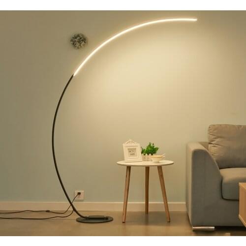 Nordic Ins Led Floor Lamps Simple Fishing Stand Lamp for Living Room Decoration Modern Corner Floor Light Free Standing Lamp
