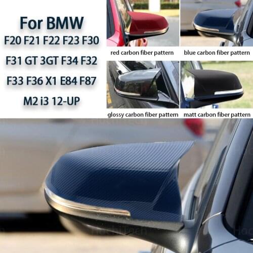 Rearview Replacement Modified Excellent Side Wing Carbon Fiber Pattern Mirror Cover Caps for BMW F32 F33 F36 X1 E84 F87 M2 I3