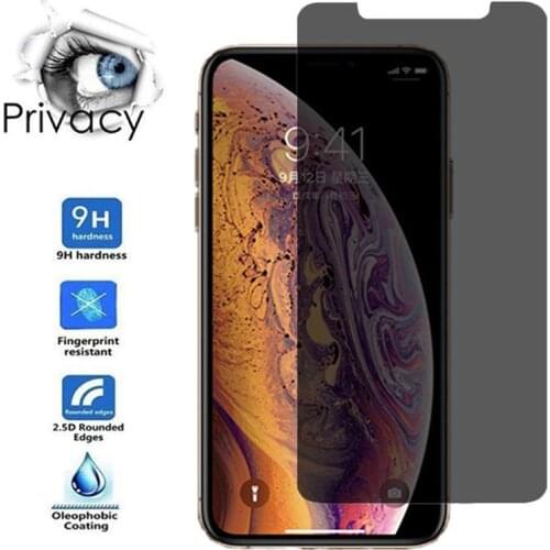 Magic Privacy Screen Protector For iPone X XR XS Max Anti-Spy 9H Tempered Glass For iPhone 5 6 S SE 7 8 Plus