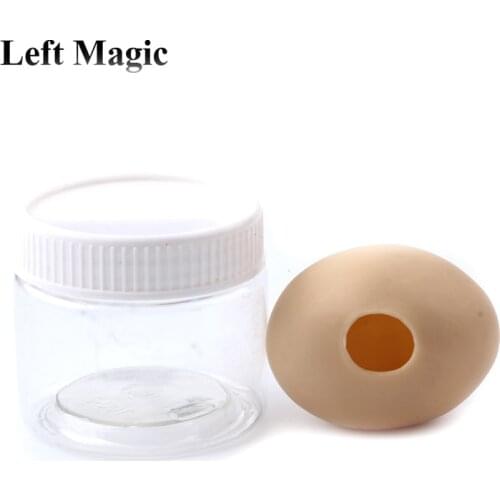 1 pcs ultra silicone simulation egg White egg to silk scarf magic tricks magic props Close Up Accessories G8076