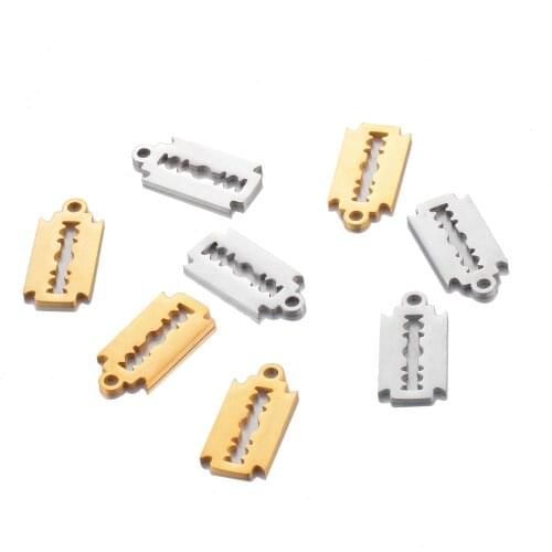 10 PCS Of Stainless Steel Personalized Creative Pendant DIY Necklace Explore Earrings Earrings Jewelry Making