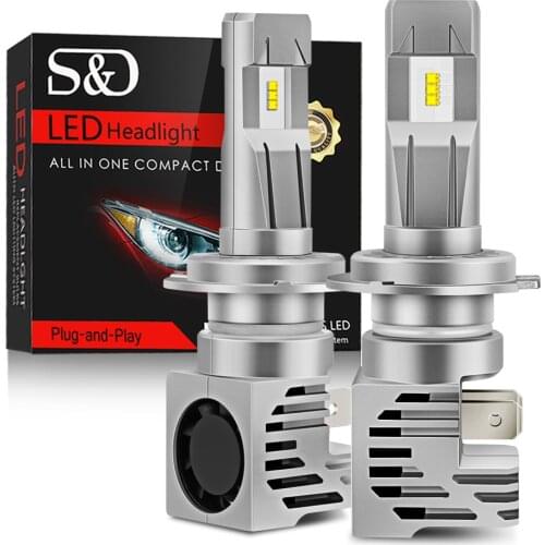 2pcs H1 H3 H4 H7 LED ZES Chip H8 H11 H9 H16 9005 HB3 9006 HB4 9004 9007 H13 Car Headlight Bulb Automobile Lights Turbo Lamp 12V