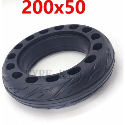 200x50 Explosion Proof Solid Tire 8x2 Non-Pneumatic Tyre for 8 Inch Folding Electric Scooter Pocket Bike Razor E100 E150 E-200
