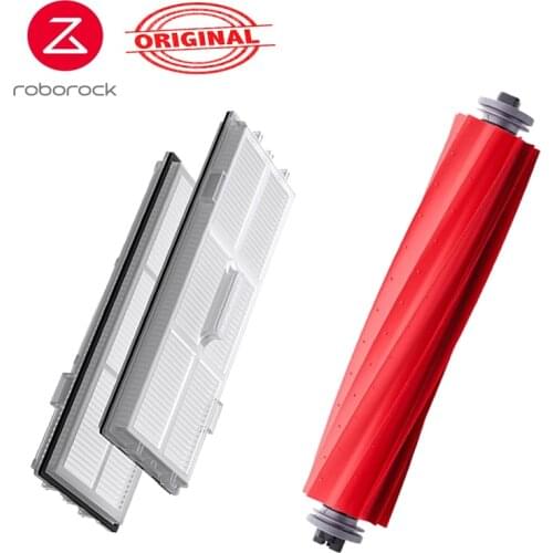 Original Roborock S7 Accessory of Mop Cloth Side Brush S7 Main Brush Cover Robot Vacuum Cleaner S7 Plus Washable Dustbin Filter