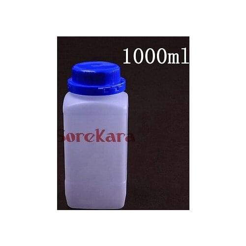 1000ml White plastic Bottle Reagent Bottle Sample Vials Plastic Lid Blue Screw Cap Screw On Cover