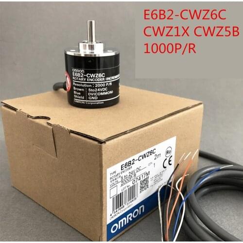 Free Shipping E6B2CWZ6C OMRON Rotary Encoder E6B2-CWZ6C 600 1000 1024 1800 2000 2500P/R 5-24