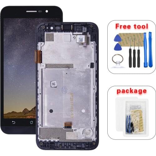 For Asus Zenfone go 5 lite ZB500KG X00BD LCD Display Touch Screen Digitizer Assembly with Frame Free Tools