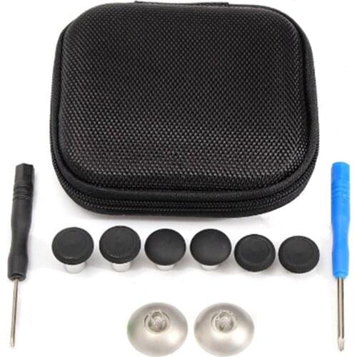 For Xbox One Wireless Controller 8 Pcs Replacement Parts joystick Grips For PS4 With Screwdriver Storage Bag