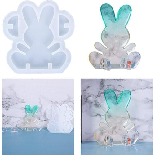 Epoxy Mold Christmas Bunny Decoration Resin Silicone Mold Candle Handmade Soap Creative Jewelry