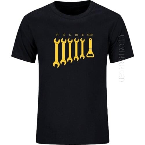 Screw Wrench Opener Mechanic T-Shirts Men Car Fix Engineer Crew Neck Cotton Tee Oversized Funny T Shirts Mens Top Clothes