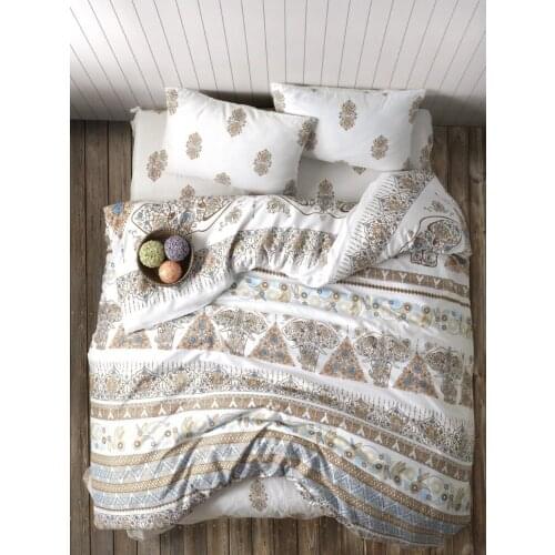 Cotton Duvet Cover, Sheet, Pillowcase Set 220x240Cm Soft White Jacquard Plain 100gsm Economic Antiperspirant Fabric Home Textile