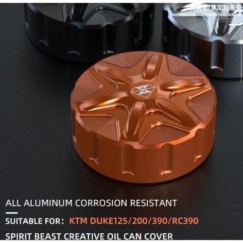 Spirit Beast Motorcycle Rear Brake Oil Cup Bottle Cover Fluid Brake Reservoir for DUKE125 200 390 RC 390