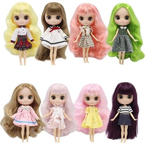 DBS middie blyth 1/8 bjd 20cm doll nude joint body matte face glossy face Suitable For DIY Custom makeup