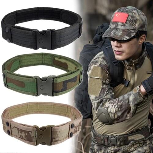 HOT SALES！！！New Arrival Nylon Camouflage Tactical Belt Military Survival Adjustable Buckle Waistband Wholesale Dropshipping