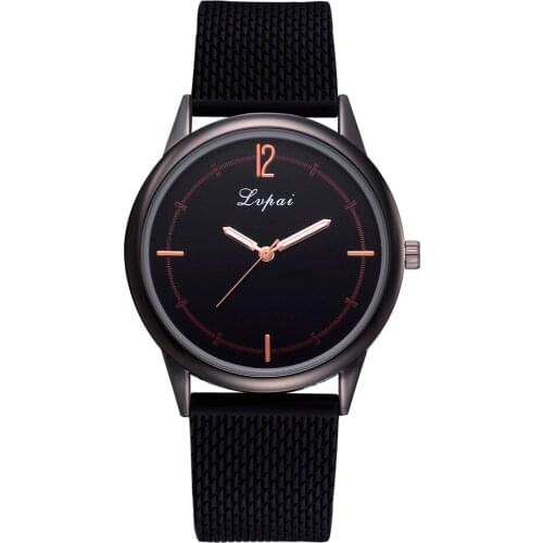 Lvpai Womens Casual very charming for all occasions Quartz Silicone strap Band Watch Analog Wrist Watch Women Clock reloj N