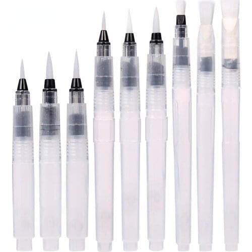 Refillable Paint Brush Water Color Brush Soft Watercolor Brush Ink Pen for Painting Calligraph Drawing Art Supplies