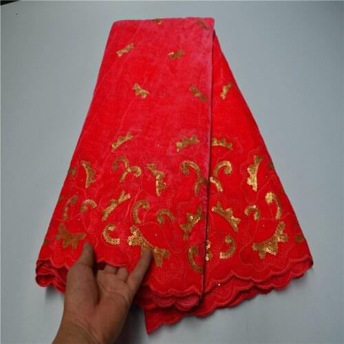 Latest Nigerian Velvet Lace Fabric Sequins High Quality Lace African Lace Fabric For Wedding Dress French Tulle Lace FLP-1057