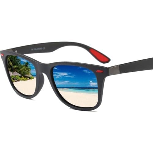 New Polaroid Classic sunglasses men and women driving polarizer Square Frame Sun Glasses Male Goggle UV400 Gafas De Sol