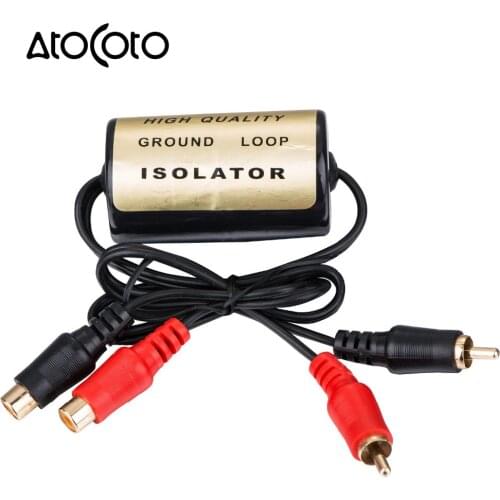 20A Car RCA Audio Noise Filter Suppressor Ground Loop Isolator Killer Remover for Car and Home Stereo
