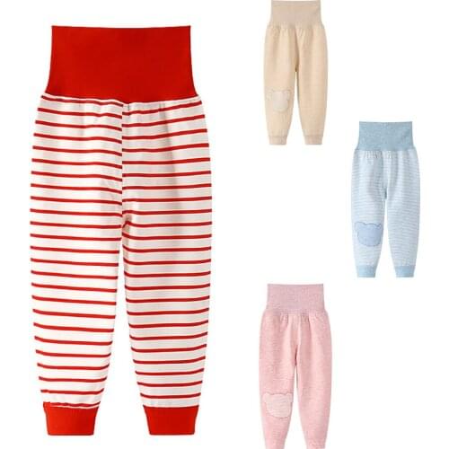 Toddler Boys Girls Casual Trousers Newbron HomeWear Cotton Autumn Infant Children Pants Warm Clothing 2020 New For 3M-4Y