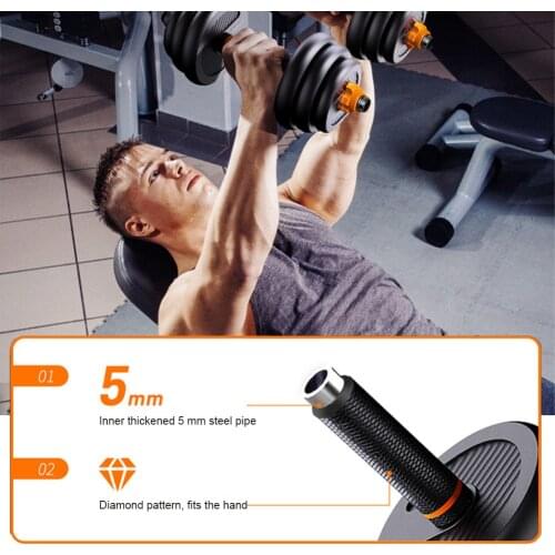 Adjustable Kettlebell Handle Arm Strength Workout Gym Home Kettle Bell Fitness Equipment Dumbbell Grip Use With Weight Plates