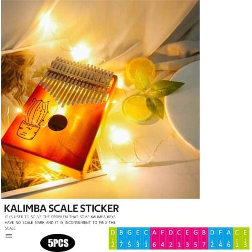 Thumb Piano Note Sticker Kalimba Scale Sticker Musical Instrument Accessories Lightweight Portable Music Elements
