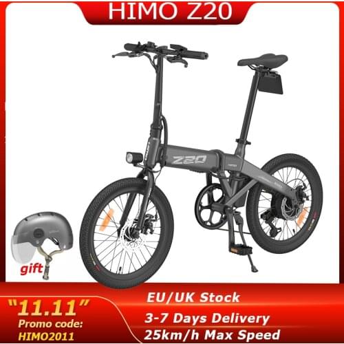 HIMO Z20 Foldable Electric Bicycle 20Inch Tire Ebike 250W 10Ah Hidden Air Pump Electric Bike Women Men MTB Mountain Bike