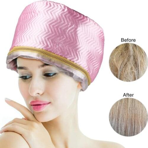 SPA Hair Thermal Treatment Heating Cap Dryers Hair Care Steamer Hat Red