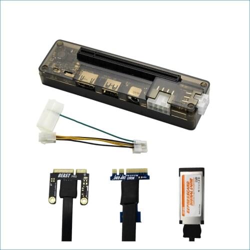 PCI-E EXP GDC External Laptop Graphics Card Dock Video Card Laptop Docking Station Option Mini PCI-E|NGFF M.2 A Key|Expresscarad