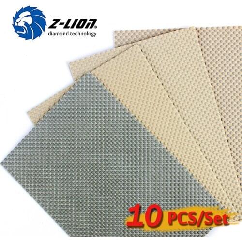 Z-LION Hand Polishing Sheet Resin 120*180mm For Polishing Of Stone Glass And Ceramic 10pcs/Package