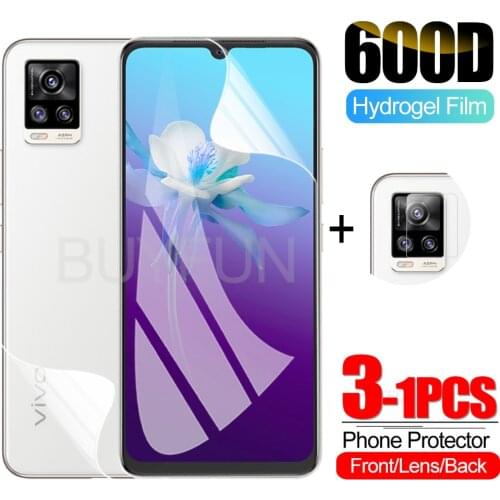 1-3PCS Hydrogel Film For Vivo V20 SE Ultra Screen Protector Camera Protective Film For vivo y20 y20i v y 20 screen + Lens film