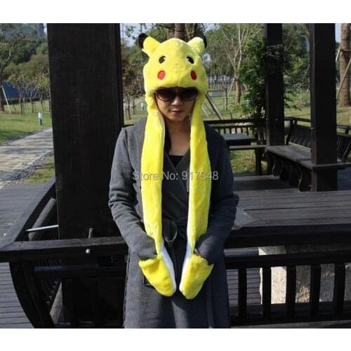 Animal Cartoon Winter Warm Hat Scarf Glove Character Pika Raichu
