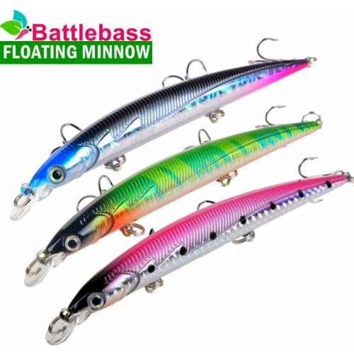 1pcs Minnow Fishing Lures 135mm 13.5g Bass Trolling Hard Bait 3 Hooks Crankbait Wobblers Artificial Plastic Bait Fishing Tackle