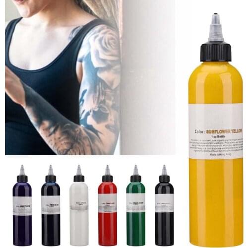 250ml Natural Plant Extracts Safe Long Lasting Tattoo Pigment Ink Accessory Tattoo Inks or Body Beauty Tattoo Art Professional