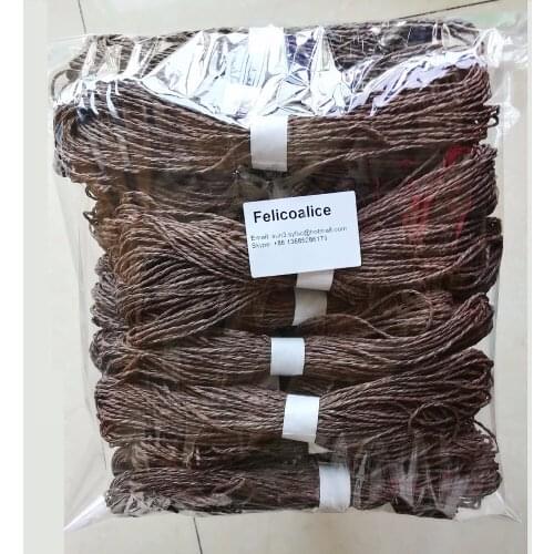 30M/Lot 20pcs BROWN Paper Cords Rope Twines Scrapbooking Gift Wrapping Card Making Tags Making