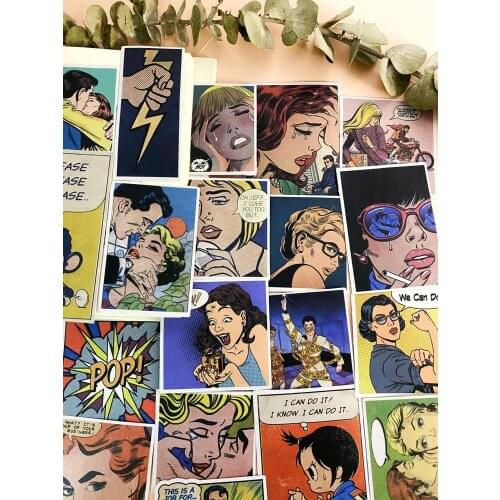 60pcs/bag DIY Vintage Stickers Creative Character "Dear" Series Scrapbooking Album Journal Happy Planner Decoration Stickers