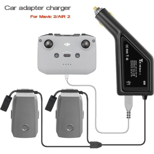NEW 3in1 Car Adapter Battery Charger for DJI MAVIC 2 PRO & Mavic 2 ZOOM Drone Remote Controller/ Mavic Air 2