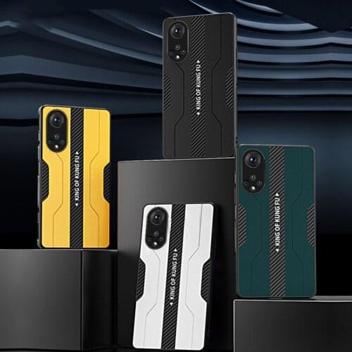 For Huawei Honor 50 Pro Case Carbon Fibre Leather Cover For Wuawei Xonor 50SE 50Pro SE 30s Soft TPU Shockproof Phone Shell Coque