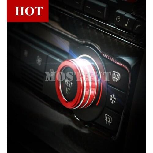 For BMW 3 Series E90 E92 E93 Interior Air Condition & Sound Knob Cover 2015-2012 Car Accessories Interior Car Decor Car Trim