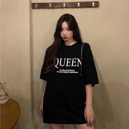 Fashion Letters Print T shirts Women Spring Summer New Short Sleeve Round Neck T-shirt Femme Slim Fit Woman Tshirt Top