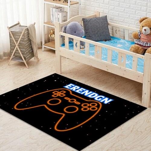 Gamer Controller Carpet Fashion Lounge Rug Home Non-Slip Childrens Mat Modern Bedroom Floor Rugs Carpet Living Room Decoration