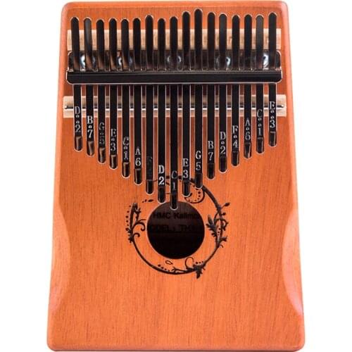 Kalimba 17 Key Thumb Piano Finger Sanza Mbira High-Quality Mahogany Wood Body Keyboard Musical Instrument for Kids Beginner Gift