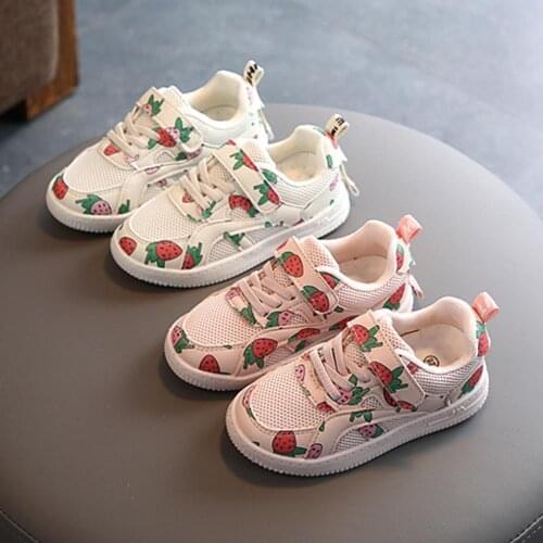 Children Girls Soft Soled Breathable Anti-Slip Sneakers Kids Girl Casual High Quality Sport Shoes