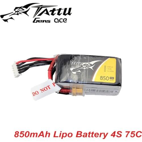 Tattu LiPo Battery 4S 850mAh 14.8V 75C Lipo Battery Pack with XT30 plug