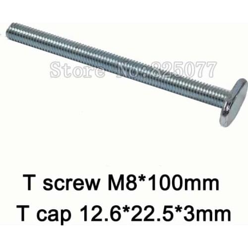 M8x100mm T-nut for Woodworking Jigs SET of 10PCS KF726