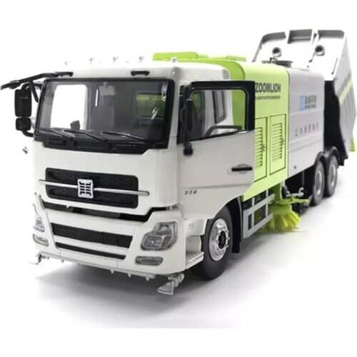 Diecast 1:38 Scale Zoomlion Infore Environmental Sweeper Wash Dongfeng Model Car Die-cast Vehicle Toy Collection Gifts Ornaments