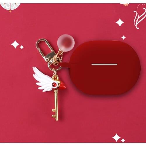 Cute Earphone Cover for Huawei Freebuds Pro Case Bluetooth Wireless Headphone Charging Box Silicone Case Headset Bag keychain