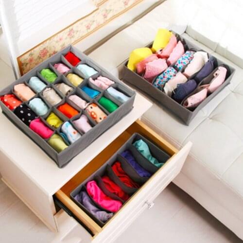 Multifunctional Clothes Socks Bra Ties Underwear Storage Box Organizer Container Home Tiny Things Storage Box Durable